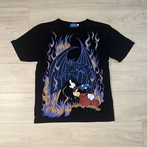 Vintage Disney Villains Chernabog Fantasia Large RARE All Over Print Shirt Tokyo